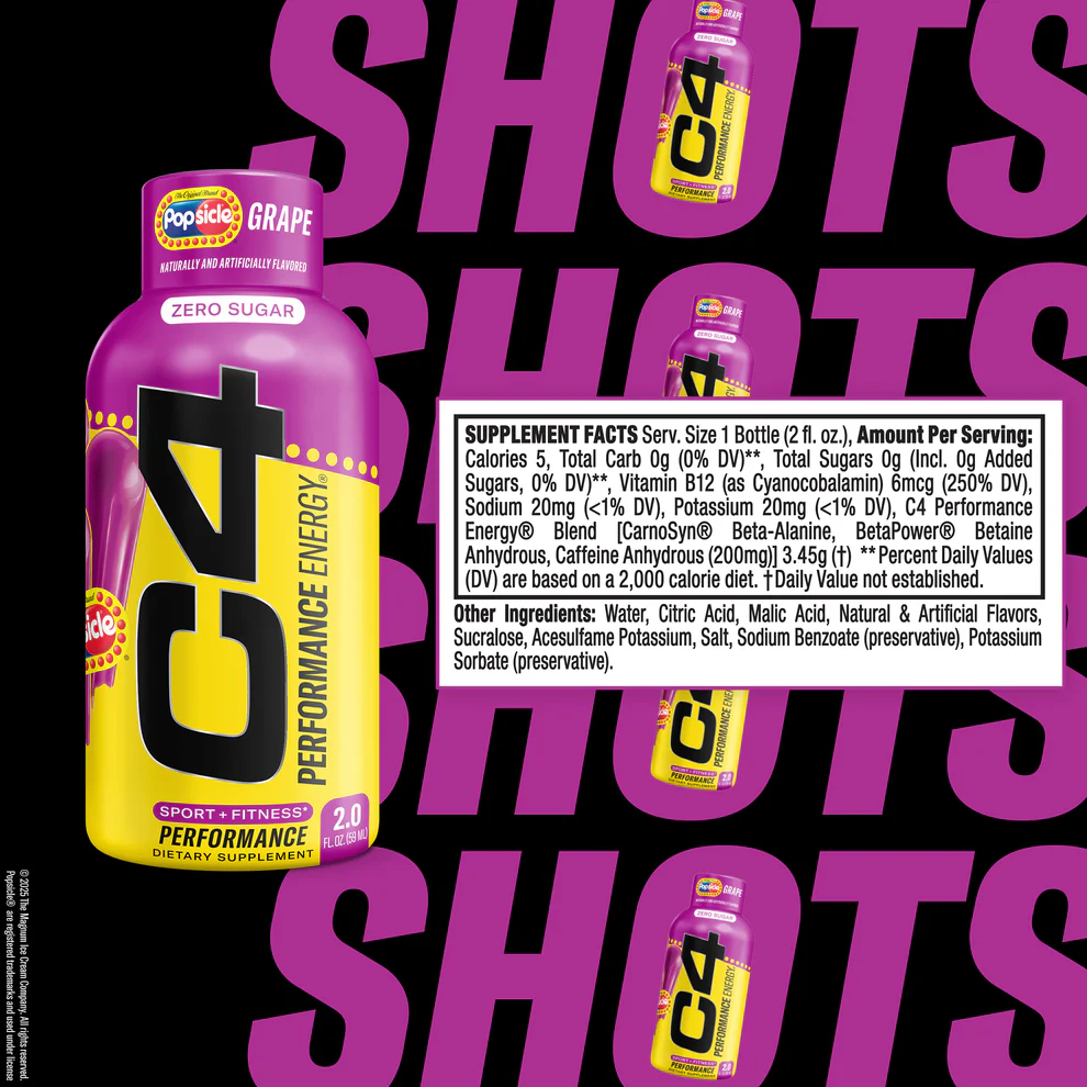 C4 Energy drink serving suggestion