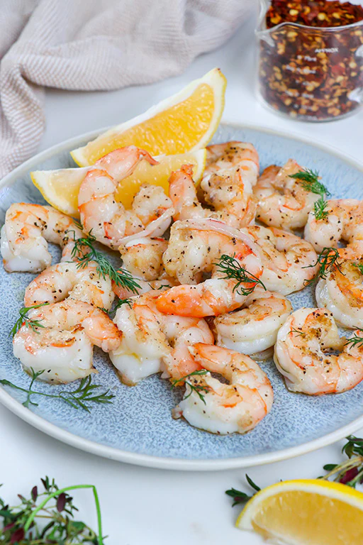 Shrimp ready for a quick meal